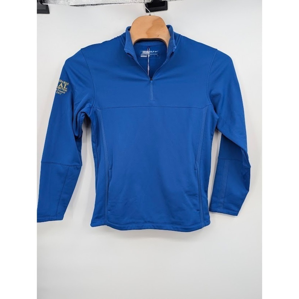 Nike Golf Therma-FIT 1/4 Zip Pullover Jacket Blue NWT Embroidered Men's sz S